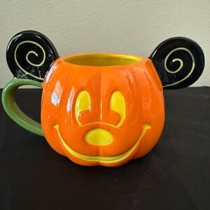 Disney Parks Happy Halloween Pumpkin Mug.